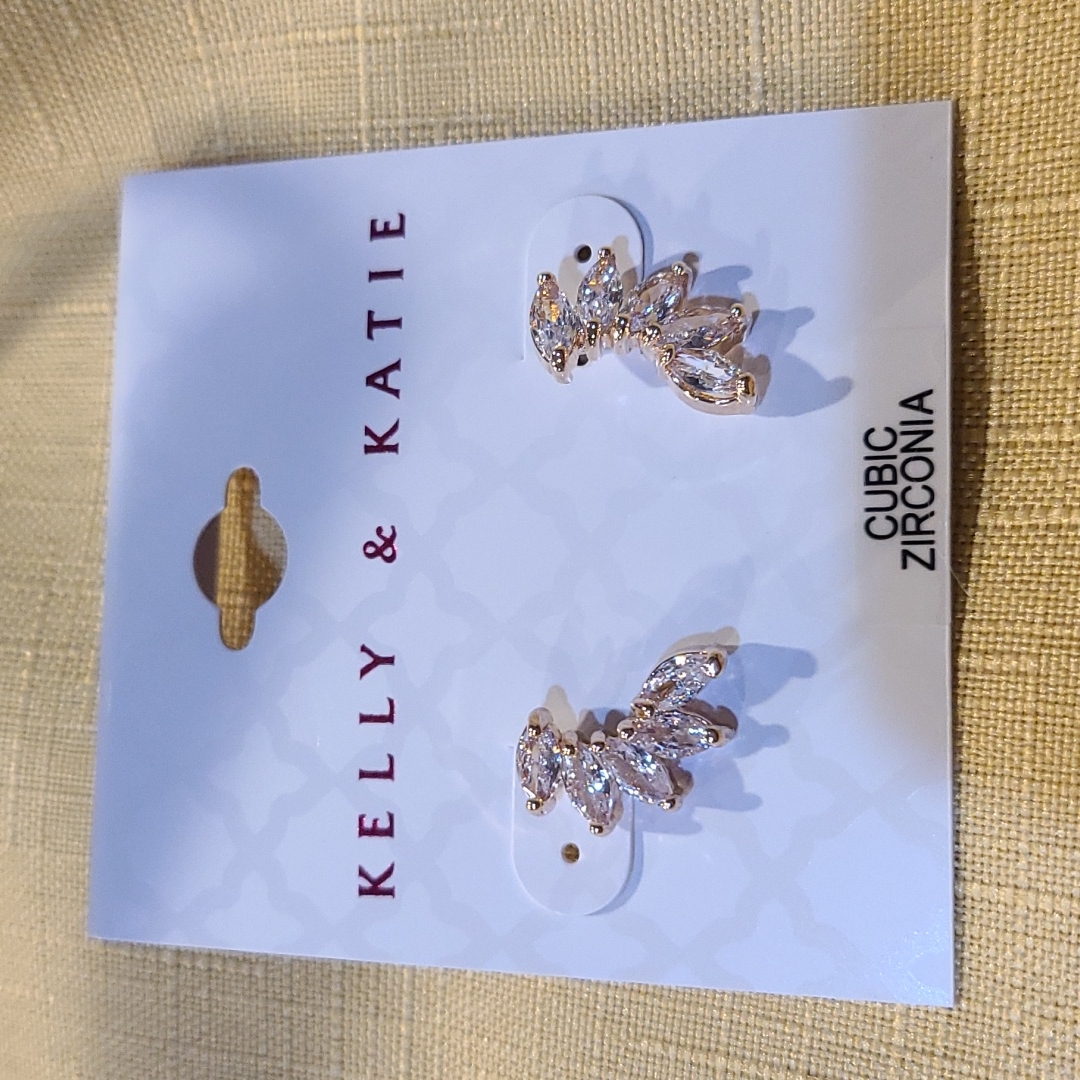 3/$15 Kelly & Katie Cubic Zirconia Pierced Earrings (Lot 204)